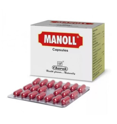 Манол, Чарак (Manoll Capsules, Charak), 20 капсул - укрепления иммунитета