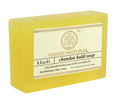 Мыло Куркума и Сандал, Кхади, Chandan Haldi Soap, Khadi, 125 г