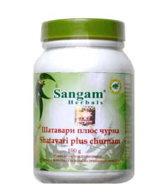 Шатавари Чурна, Сангам Хербалс Shatavari Sangam Herbals, 100 гр