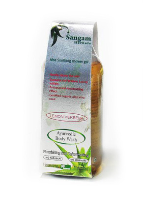 Гель для душа Sangam Herbals (органик) с Алоэ Вера Lemon Verbena, 200 мл
