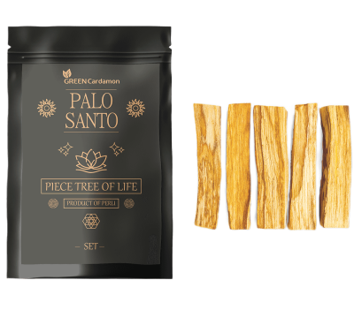 Палочка Пало Санто / Palo Santo благовония, священное дерево, Green Cardamon, 5 шт. 40-60 г