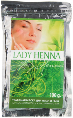 Травяная маска для лица и тела Lady Henna, 100 гр