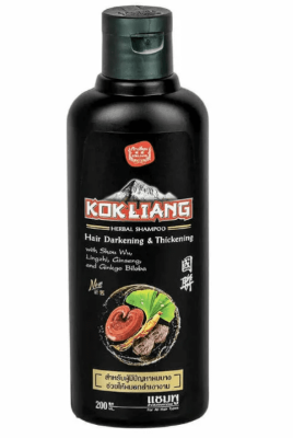 Шампунь натуральный травяной для темных волос, Kokliang, 200 мл