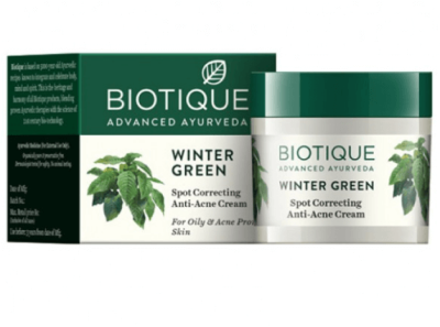 Крем против акне Грушанка, Биотик, Bio Winter Green Spot Correcting Anti-acne Cream, Biotique, 15 г