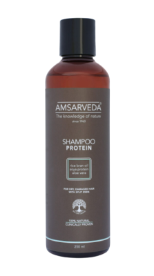Натуральный шампунь с амлой и протеинами без SLS SLES и парабенов, Shampoo Protein, Amsarveda, 250 мл