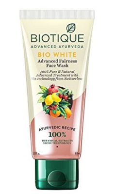 Отбеливающий и Очищающий гель для лица Уайт Био (Biotique White Face Wash) 100 мл